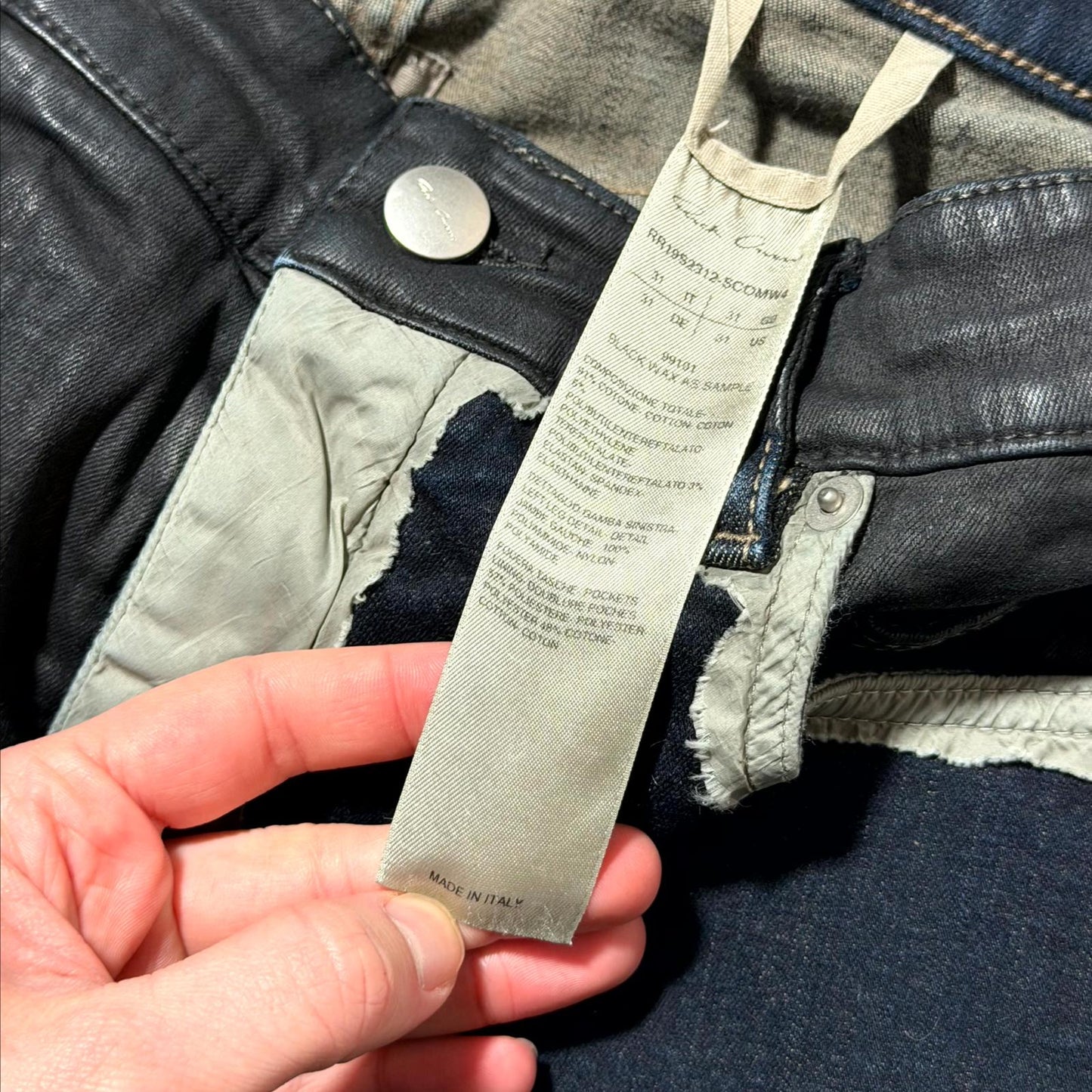 SS19 Rick Owens Reconstructed Shorts