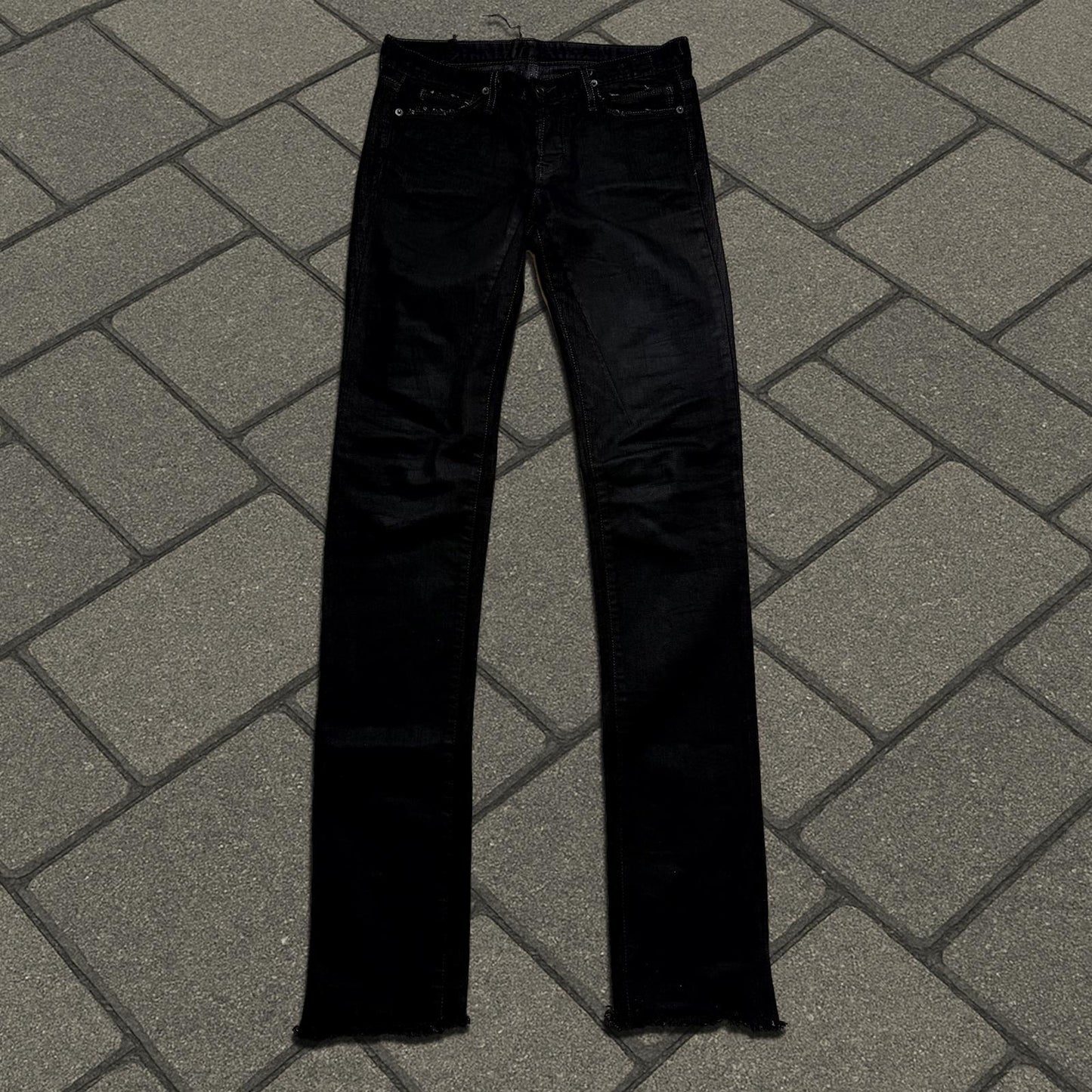 SS09 Rick Owens Light Wax Detroit Cut Denim