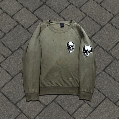 SS04 Number (N)ine Brown Double Skull Crewneck