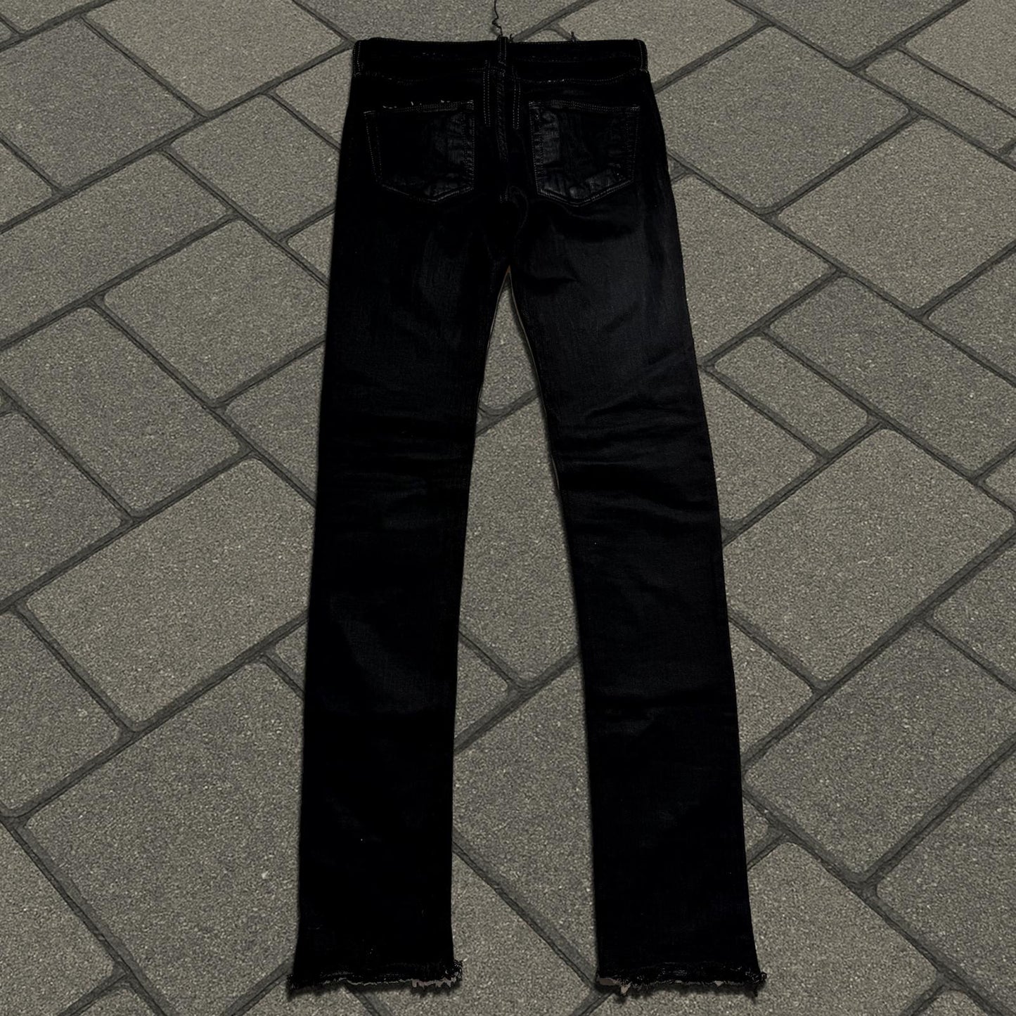 SS09 Rick Owens Light Wax Detroit Cut Denim