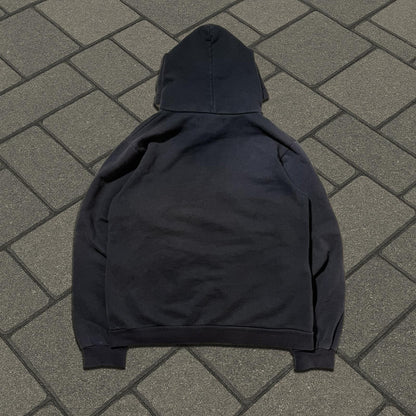 AW02 Raf Simons Black Virginia Creeper Colligate Hoodie