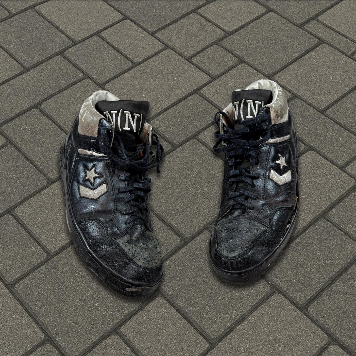 SS06 Number (N)ine Black Converse Weapon Sneakers