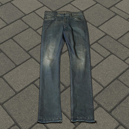 FW08 Rick Owens ‘Stag’ Clawmark Detroit Cut Denim