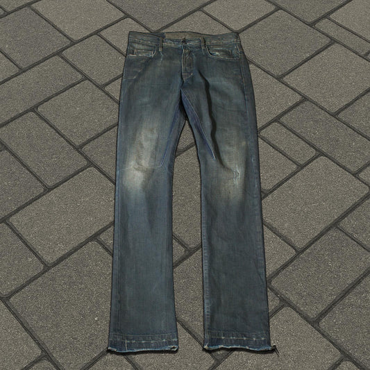 FW08 Rick Owens ‘Stag’ Clawmark Detroit Cut Denim