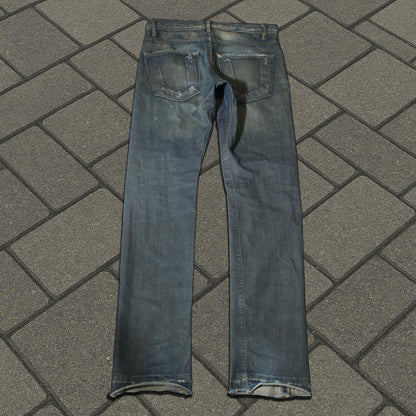 FW08 Rick Owens ‘Stag’ Clawmark Detroit Cut Denim