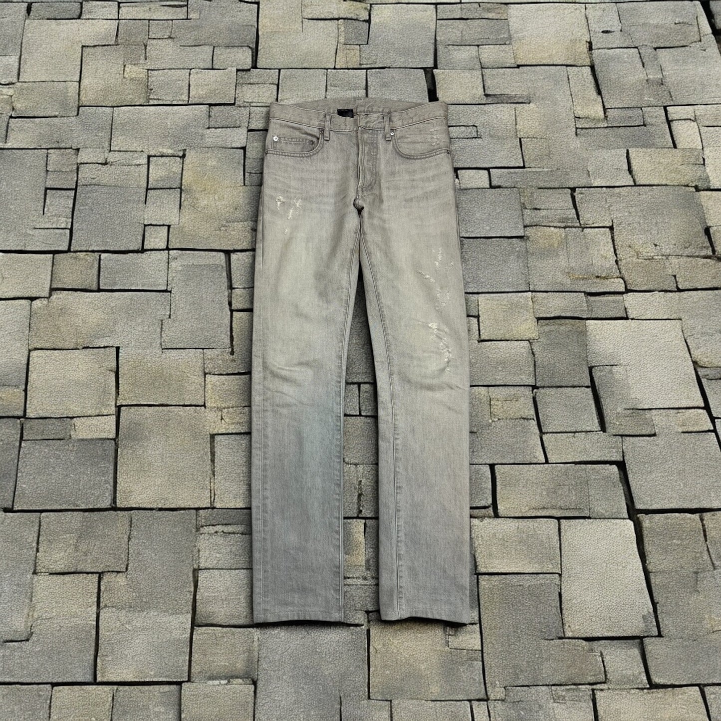 Dior Homme Neutral Grey Skinny Denim