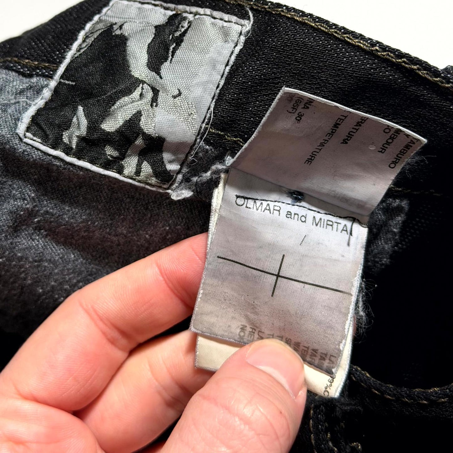 SS09 Rick Owens Light Wax Detroit Cut Denim