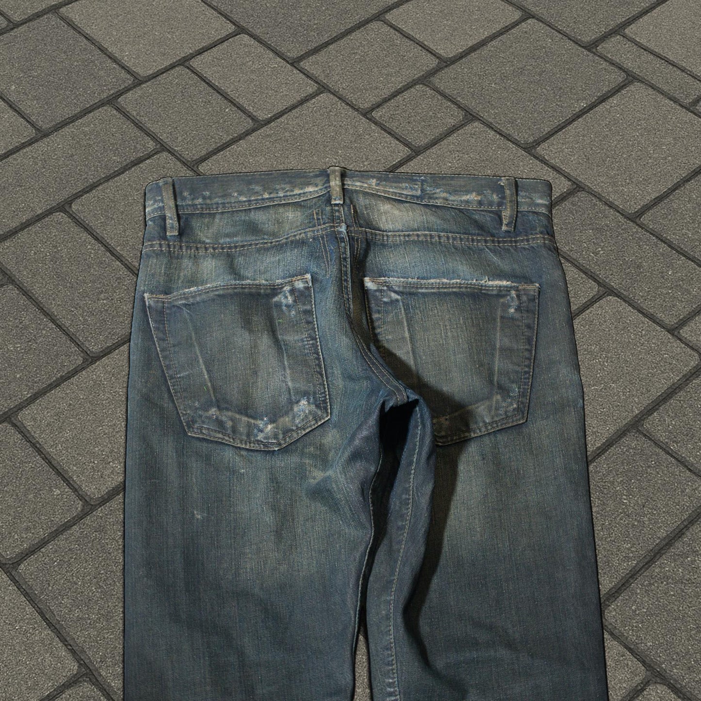 FW08 Rick Owens ‘Stag’ Clawmark Detroit Cut Denim