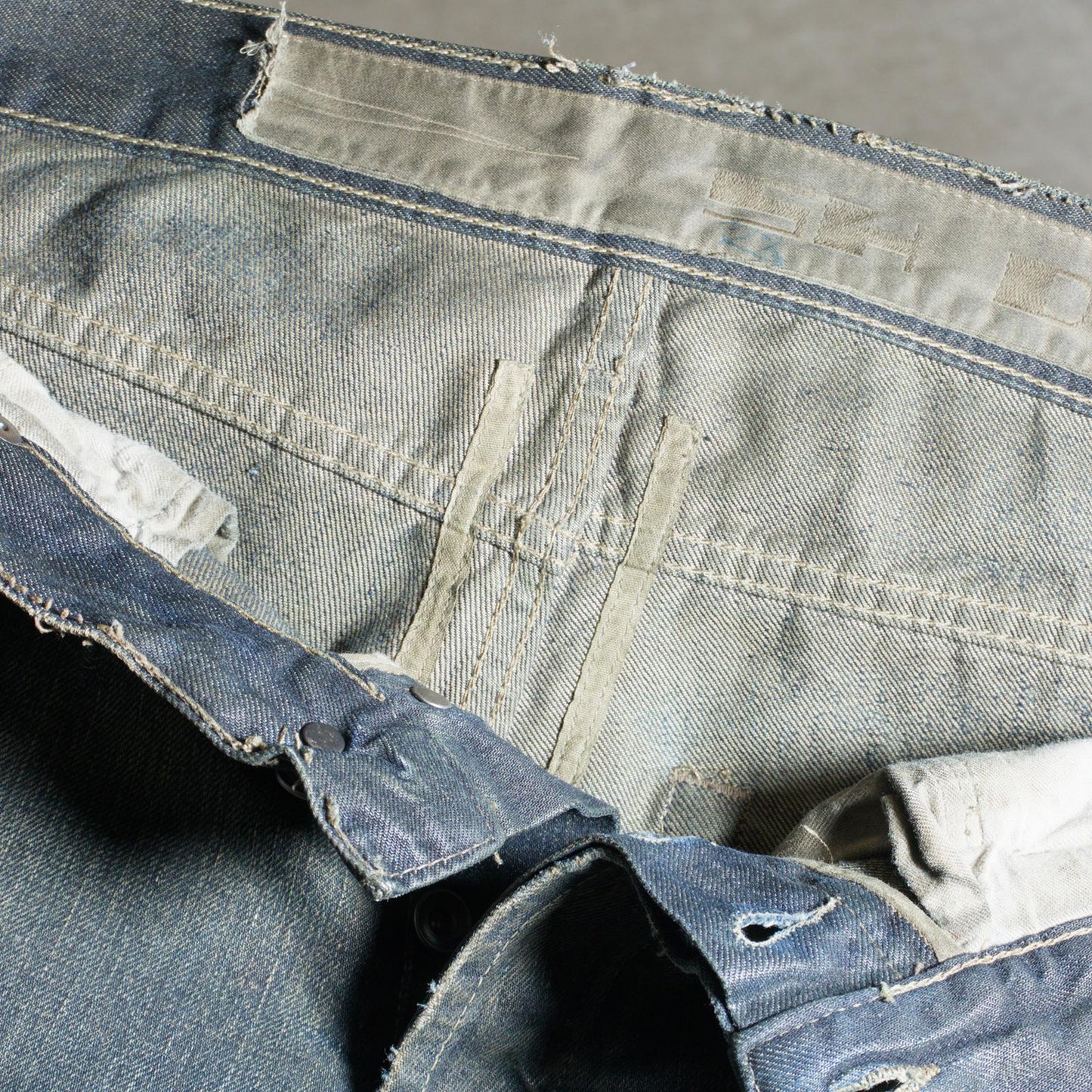 FW08 Rick Owens ‘Stag’ Clawmark Detroit Cut Denim