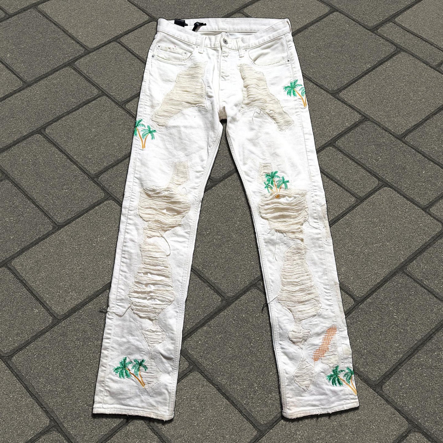 SS18 Vlone Runway Palm Tree Denim