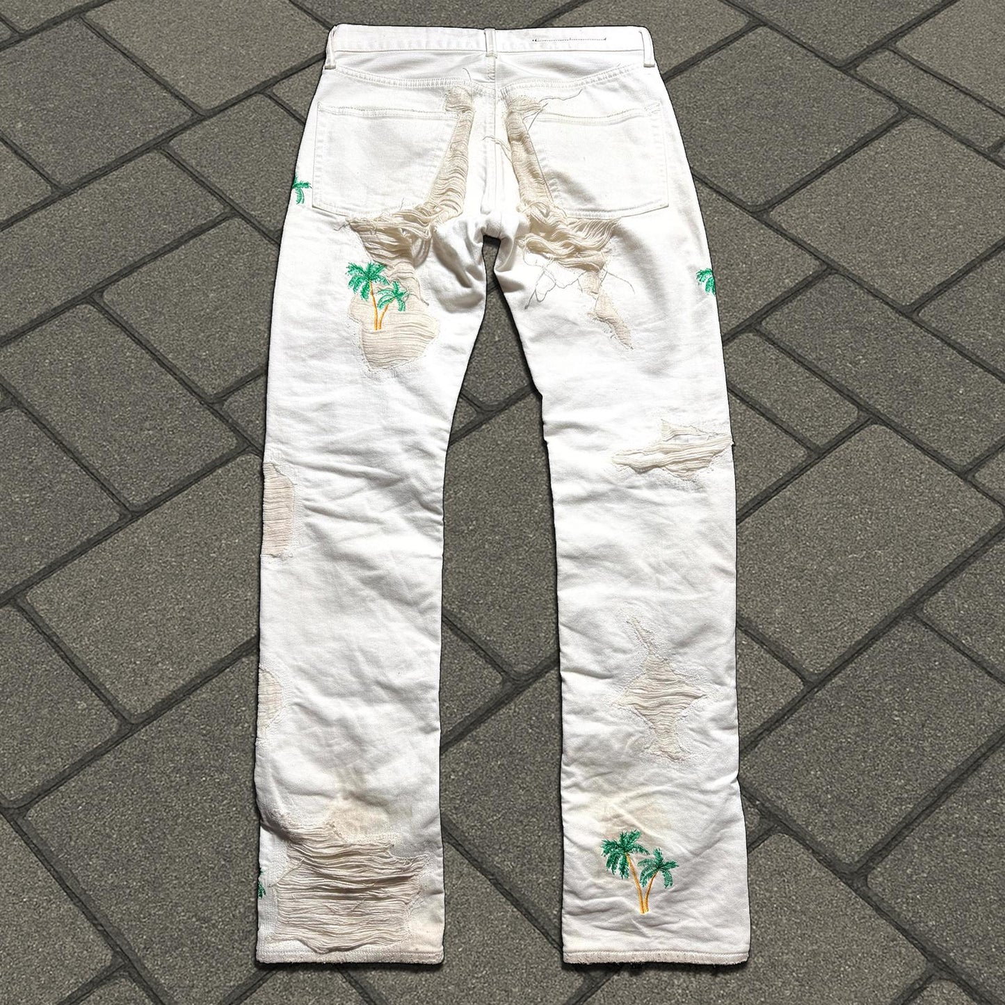 SS18 Vlone Runway Palm Tree Denim