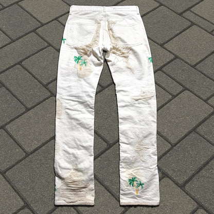 SS18 Vlone Runway Palm Tree Denim