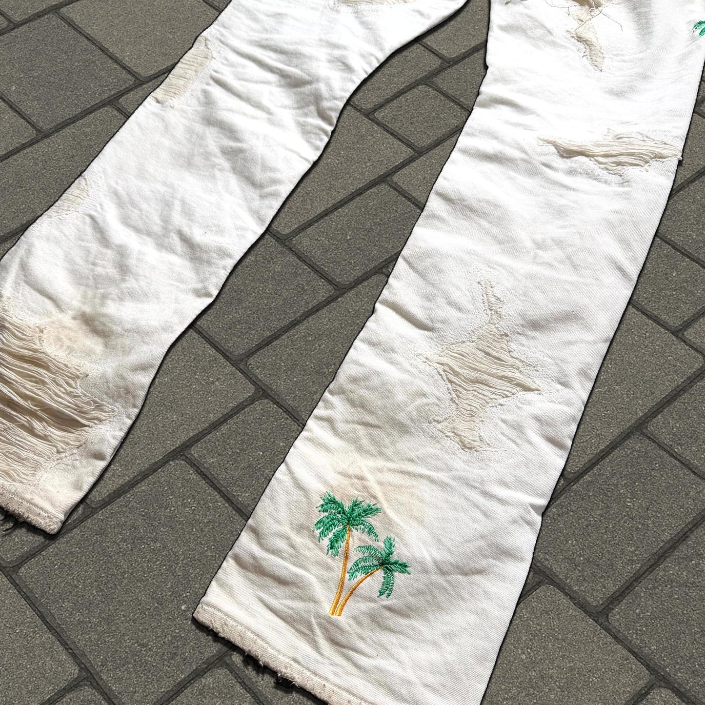 SS18 Vlone Runway Palm Tree Denim