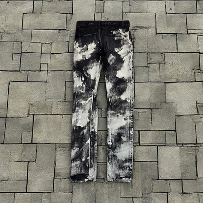 SS16 Saint Laurent Paris Painted Denim