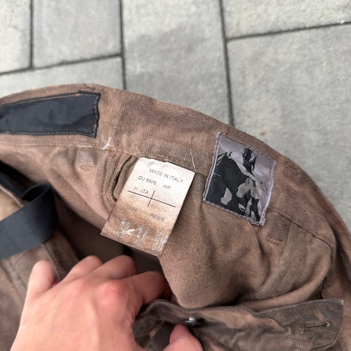 FW11 Rick Owens Resin Kilt Denim