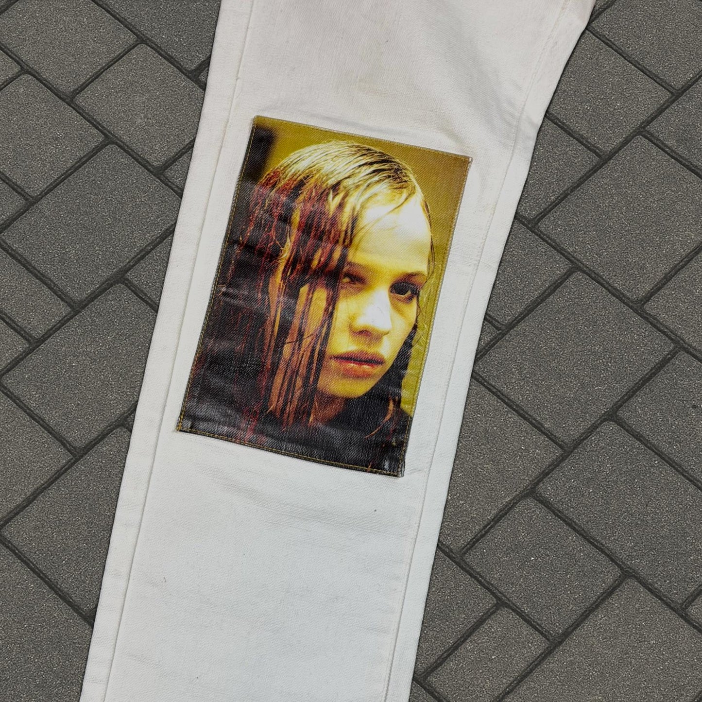 AW18 Raf Simons Christiane F ‘Wet Hair’ Denim