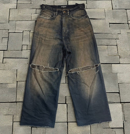 FW22 Balenciaga Mudwash Skater Denim