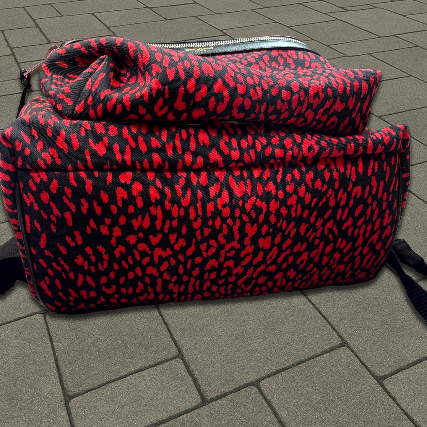 Saint Laurent Paris Red Babycat Backpack