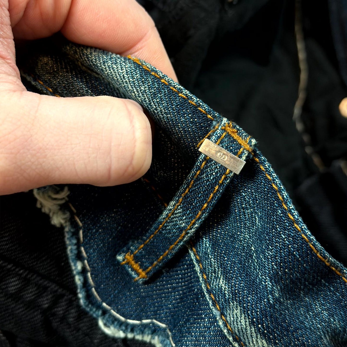 AW06 Dior Homme Cummerbund Denim