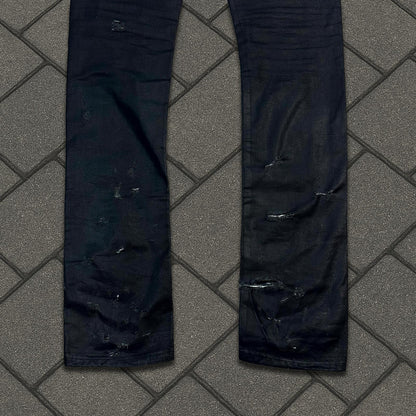 SS04 Dior Homme Waxed Strip Denim