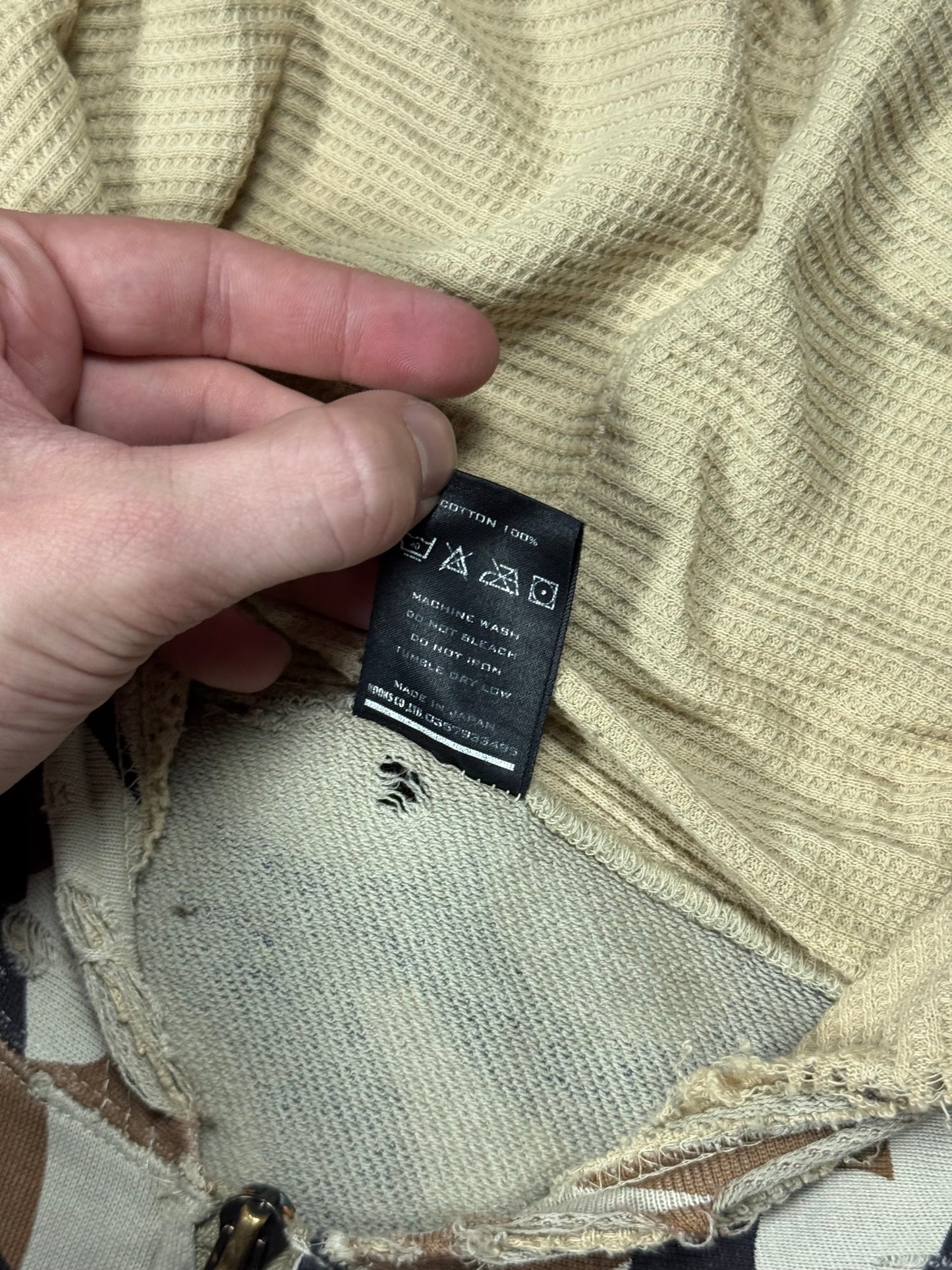 AW04 Number Nine Beige Tribal Zip