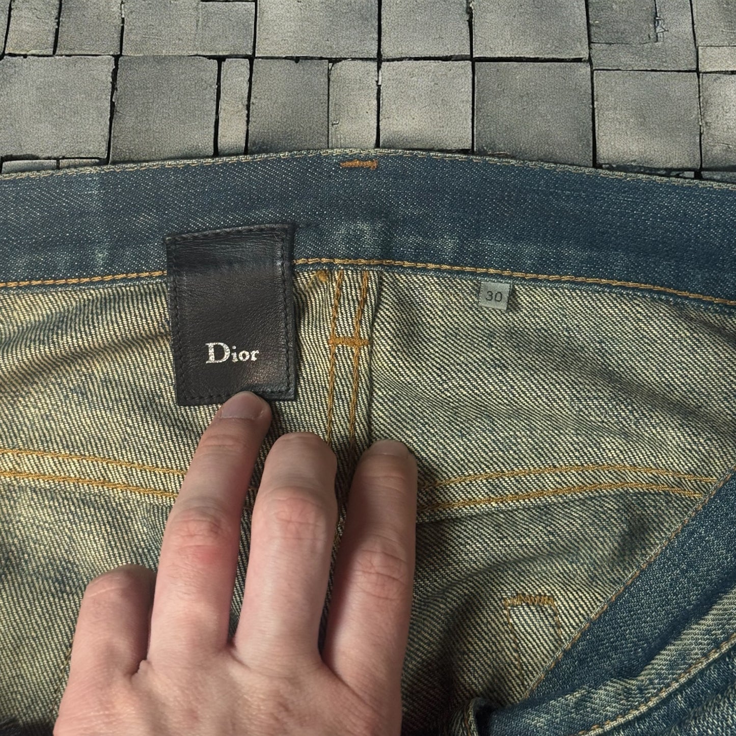 SS07 Dior Homme Mudwash Denim