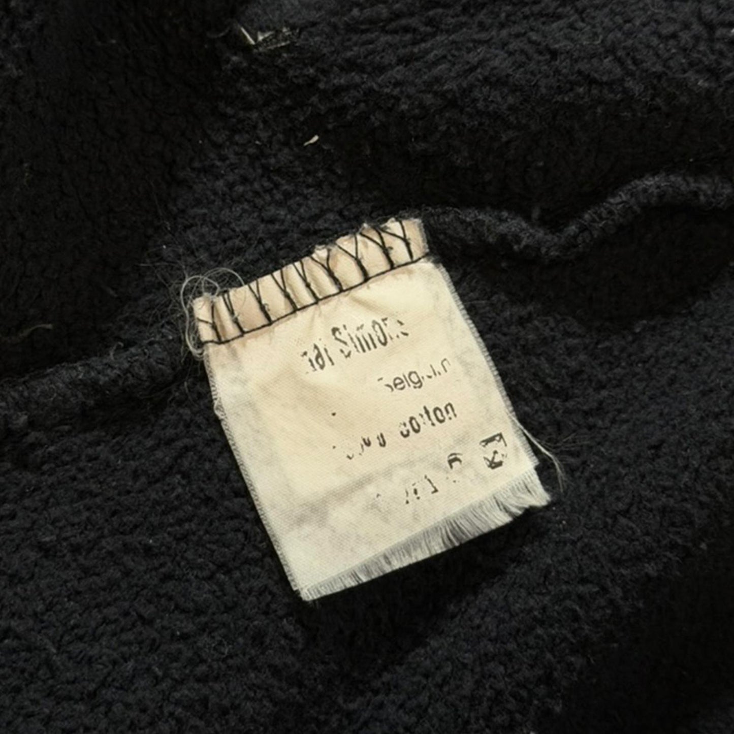 AW02 Raf Simons Black Virginia Creeper Colligate Hoodie