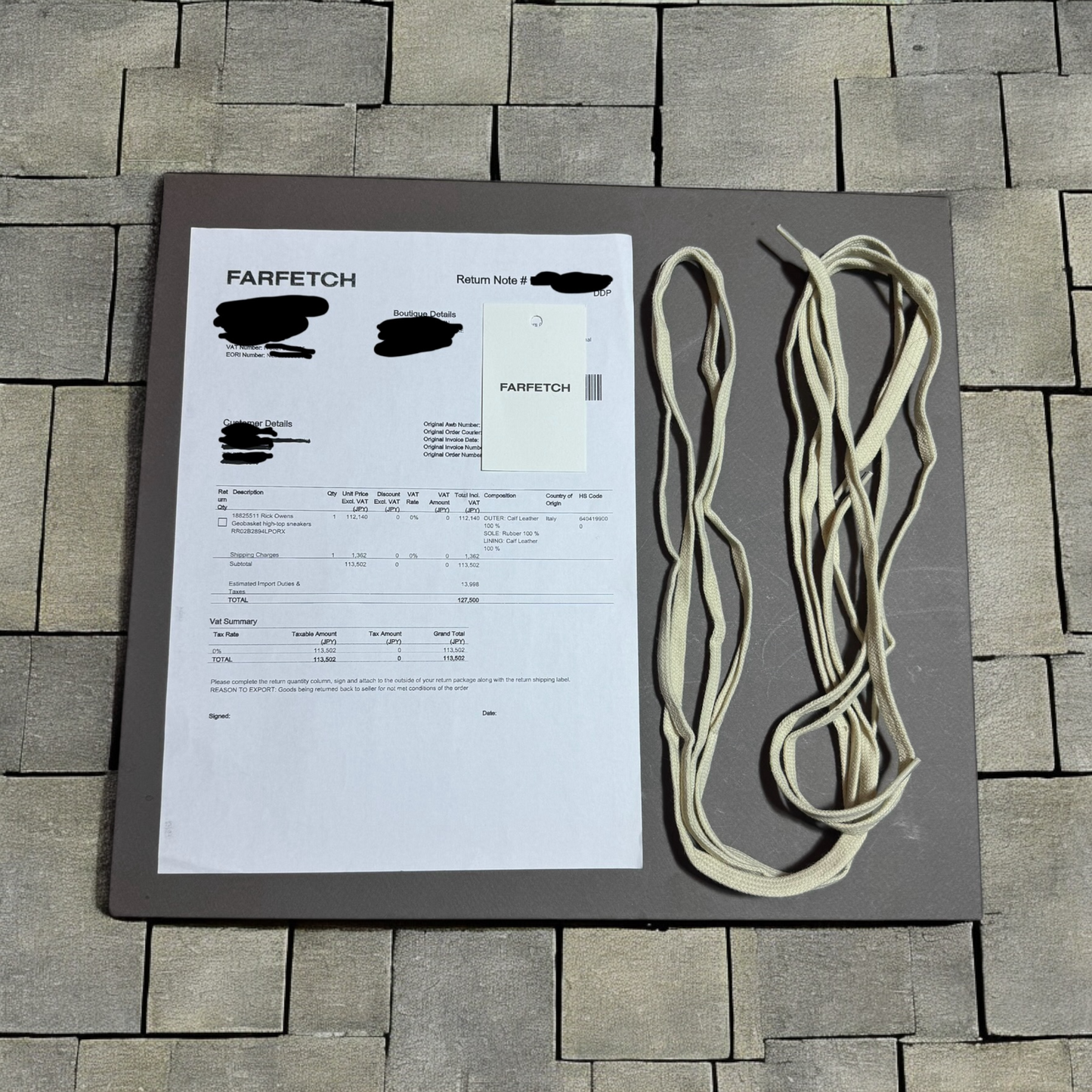 Rick Owens Pearl Grey Reflective Geobaskets