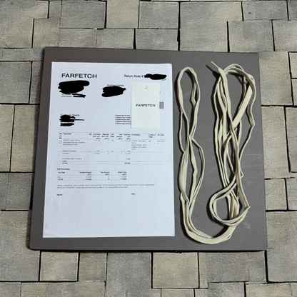 Rick Owens Pearl Grey Reflective Geobaskets
