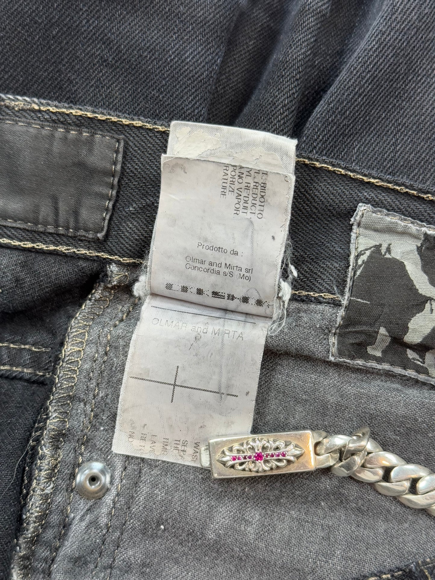 Rick Owens Olmar & Mirta Foil Denim