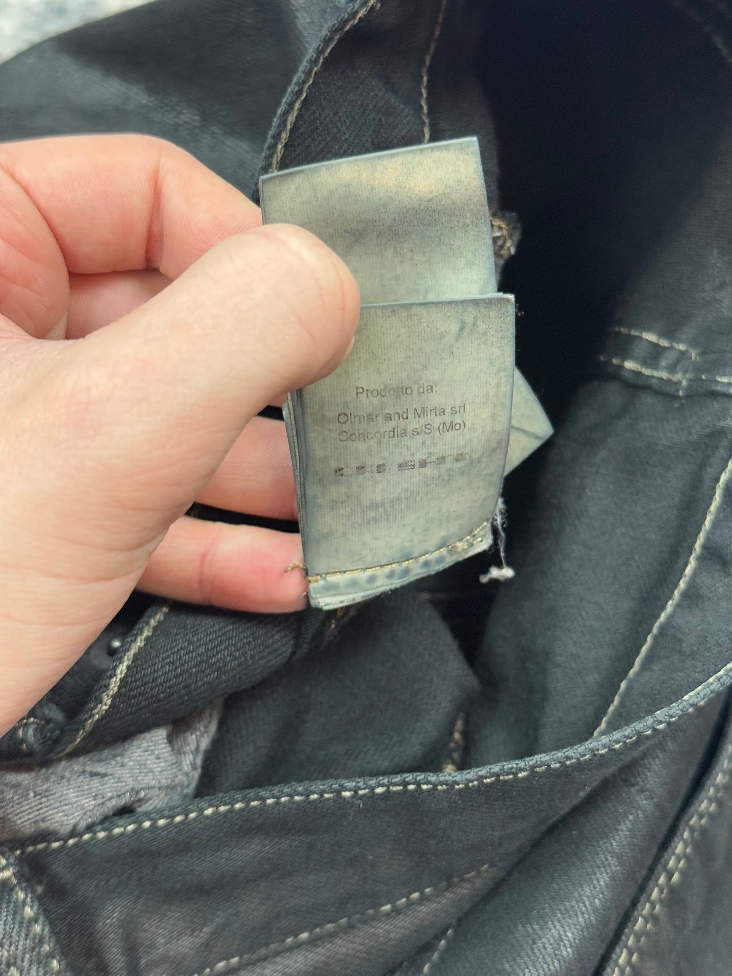 Rick Owens Olmar & Mirta Waxed Detroit Cut Denim