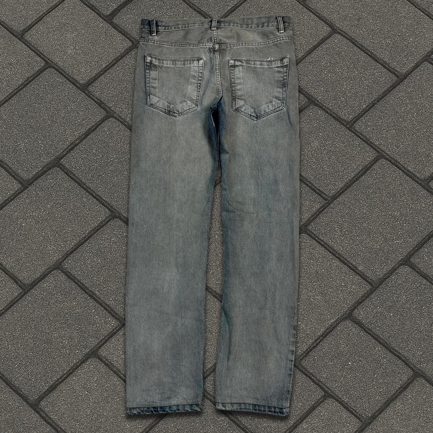 FW15 Rick Owens Mineral Pearl Berlin Cut Denim