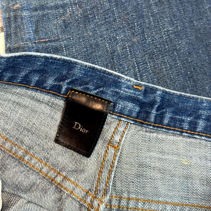 AW03 Dior Homme Blue Waxed Luster Denim