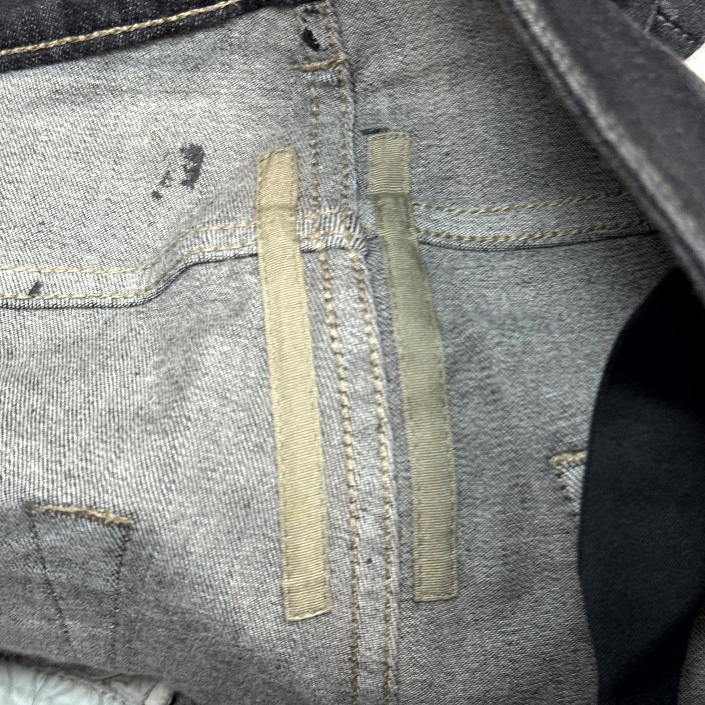Rick Owens Waxed Tyrone Bootcut Denim  