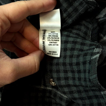 Chrome Hearts Black Celtic Cross Patch Flannel