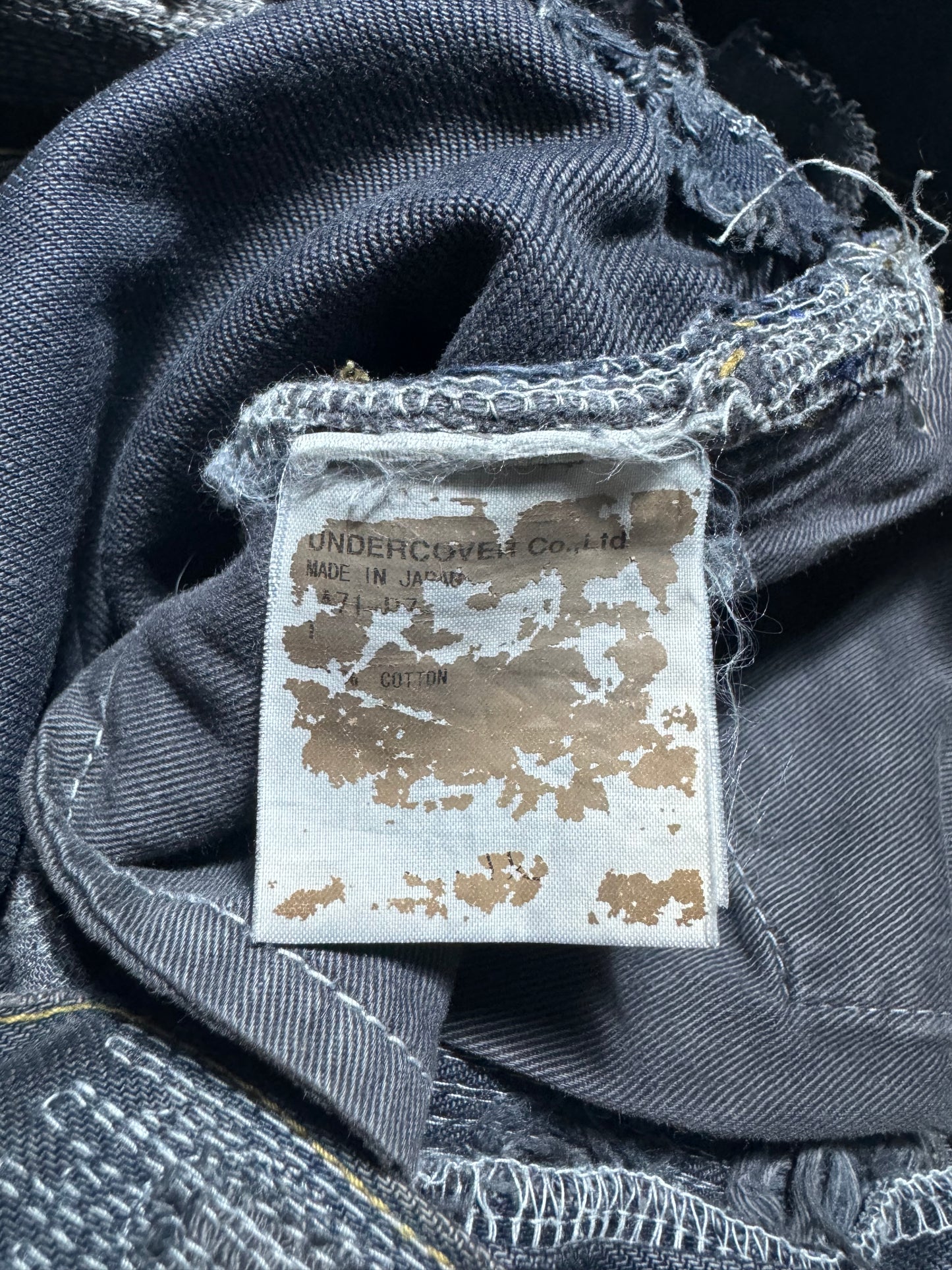 AW05 Undercover “Arts & Crafts” 85 Dyed Denim