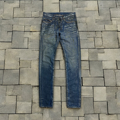 AW05 Dior Homme Clawmark Luster Waxed Denim