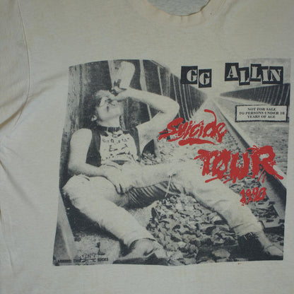 1990 GG Allin Suicide Tour Tee