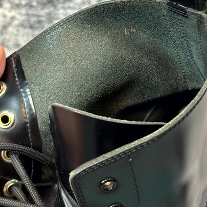 Balenciaga Black Leather Strike Boots