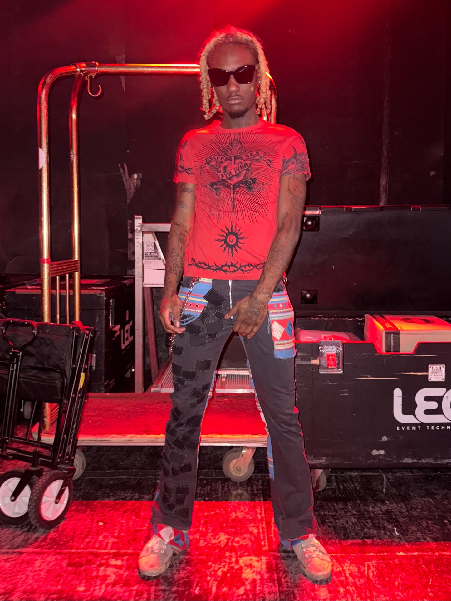 SS96 Jean Paul Gaultier Red Safe Sex Tee