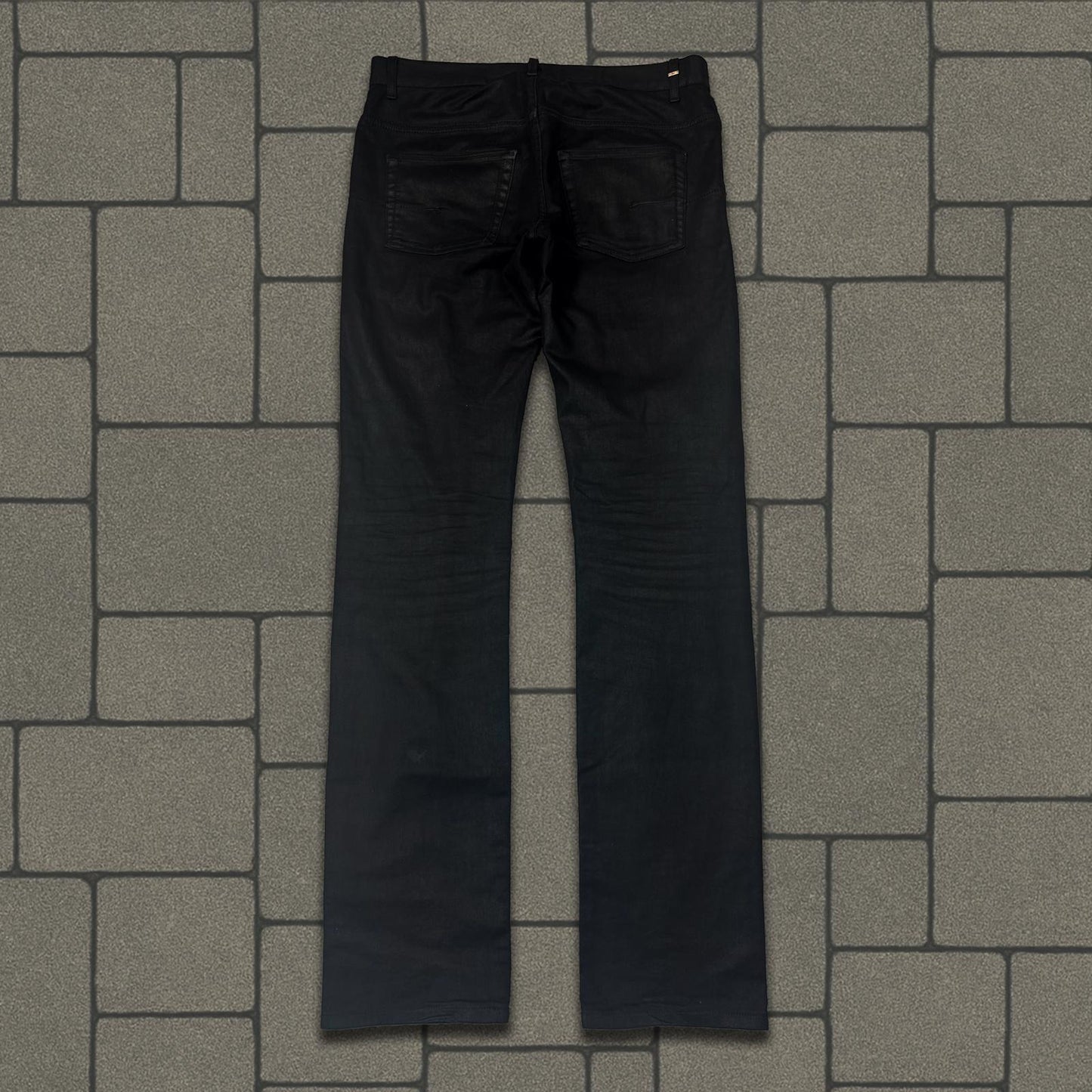 Dior Homme Black Waxed Denim