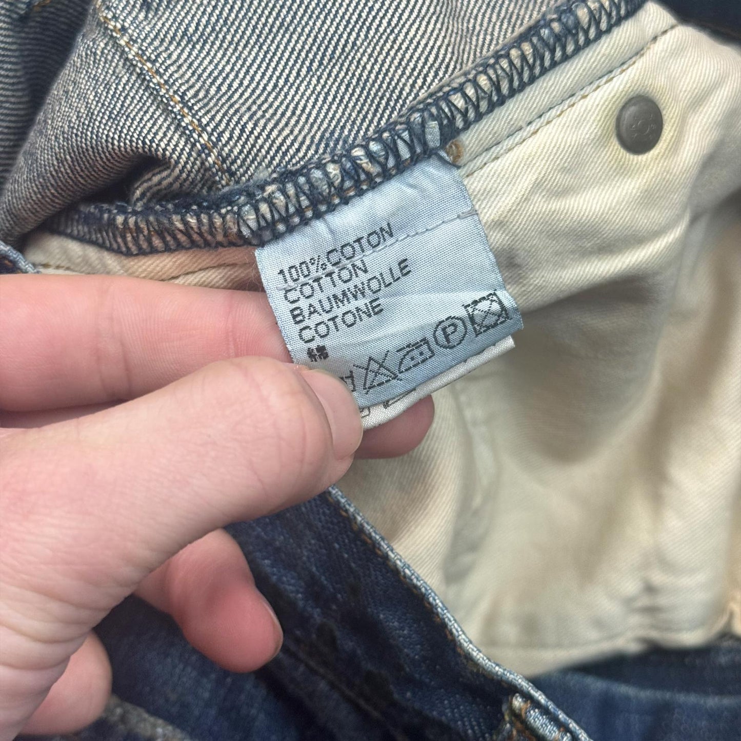 SS07 Dior Homme Blue Waxed Luster Denim