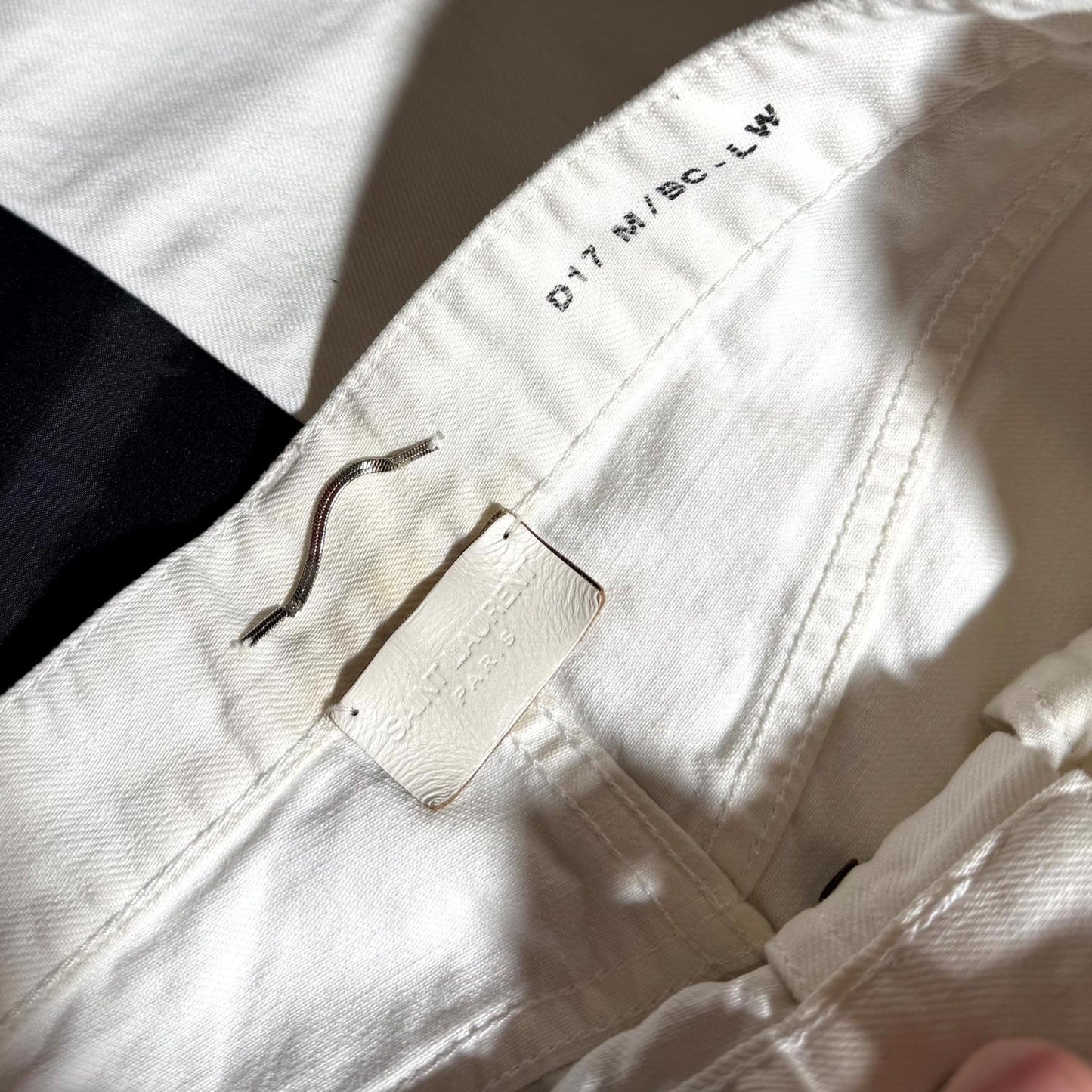 2018 Saint Laurent Paris White D17 Denim