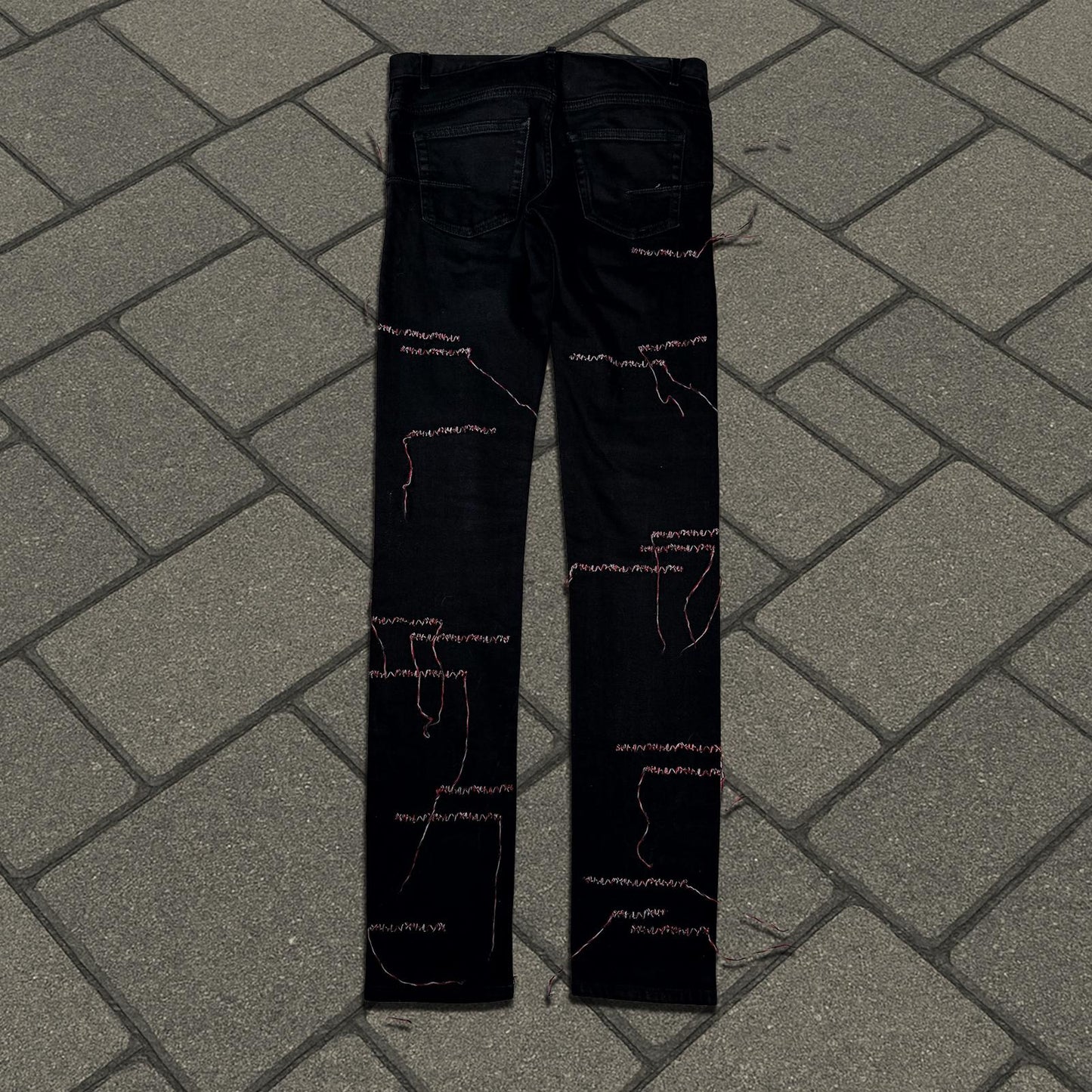 AW16 Dior Homme Red Stitch Denim