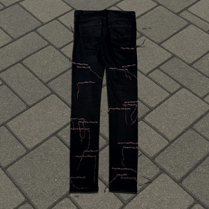 AW16 Dior Homme Red Stitch Denim