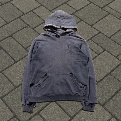 AW02 Raf Simons Black Virginia Creeper Roots Hoodie