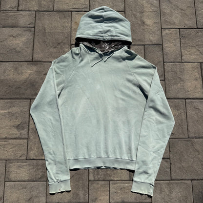 AW04 Raf Simons Mint Reverse Paisley Hoodie