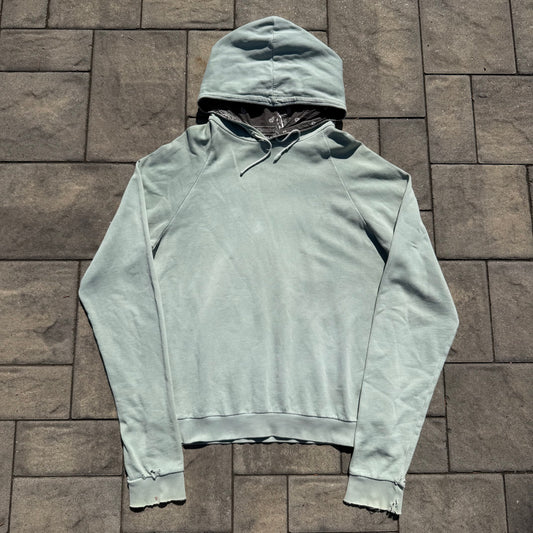 AW04 Raf Simons Mint Reverse Paisley Hoodie