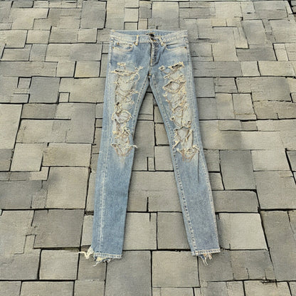 FW13 Saint Laurent Chain Denim