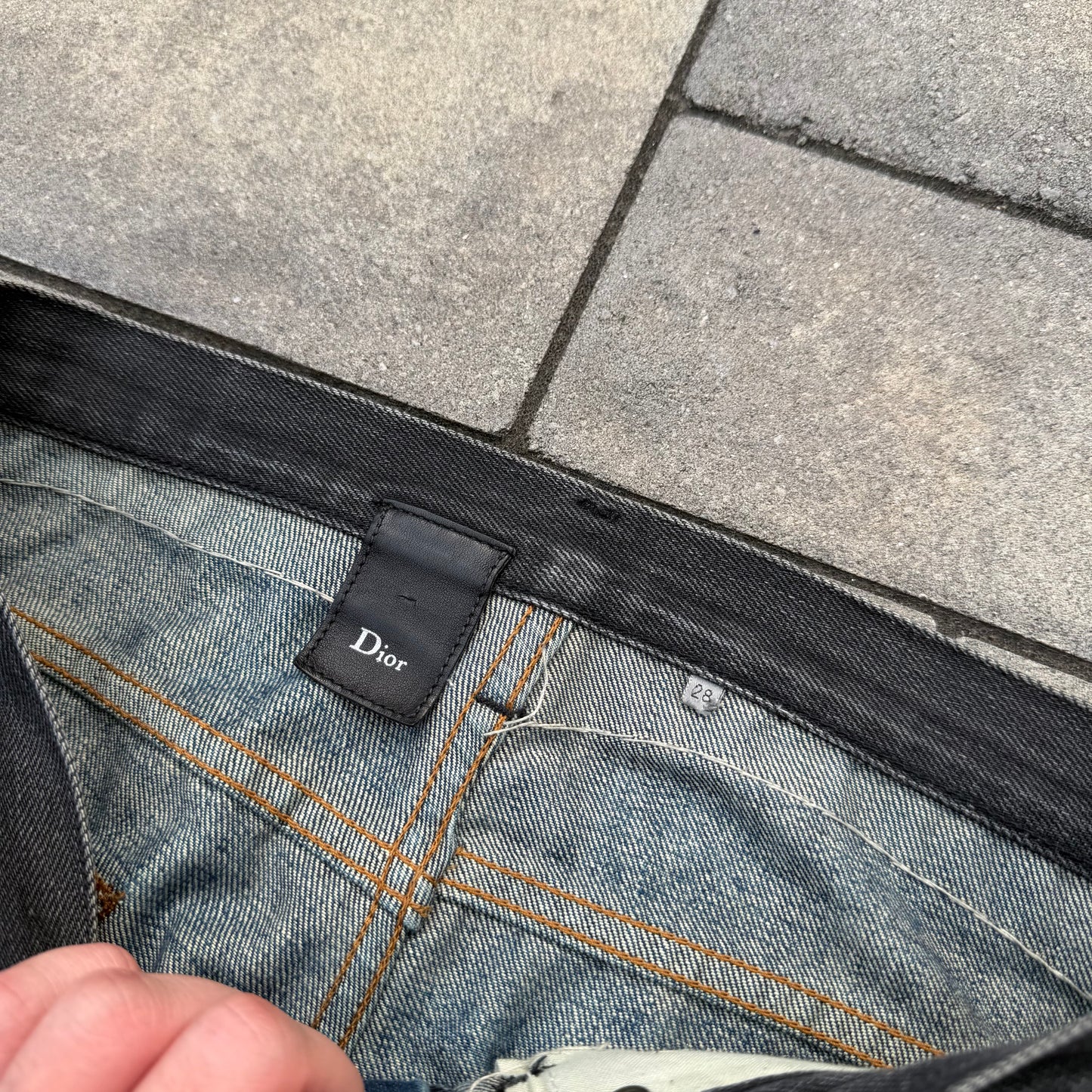 AW06 Dior Homme Bootcut Cummerbund Denim